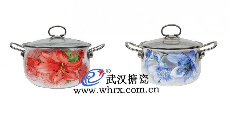 出口原單正品 22cm搪瓷禮品鍋 禮品 高檔琺瑯搪瓷 搪瓷鍋批發・進口・工廠・代買・代購