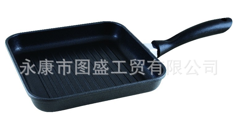 廠傢批發鋁壓鑄不沾無油煙28CM覆底方煎盤牛排煎盤烤魚盤酒店用品批發・進口・工廠・代買・代購