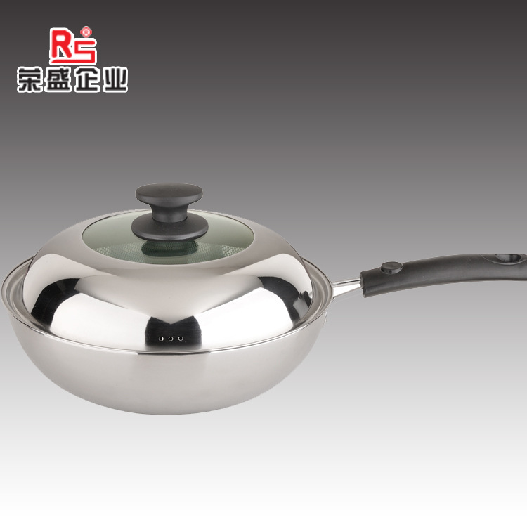 【廠傢直銷】新品不銹鋼炒鍋、炒鼎、無油煙炒鍋、電磁爐炒鍋批發・進口・工廠・代買・代購