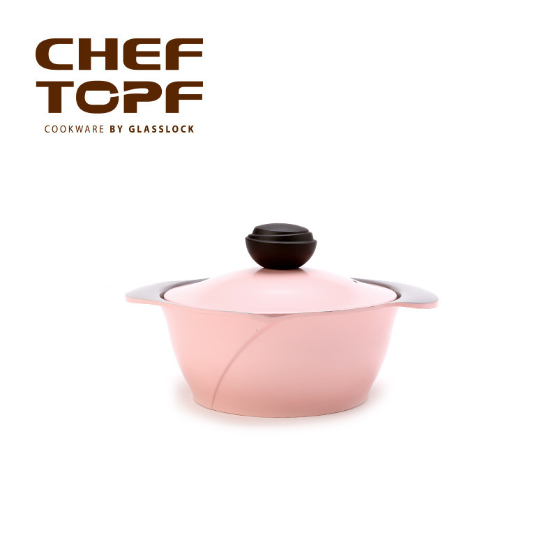 Chef Topf 韓國進口20cm陶瓷塗層湯鍋+陶瓷蓋子 不黏鍋批發・進口・工廠・代買・代購