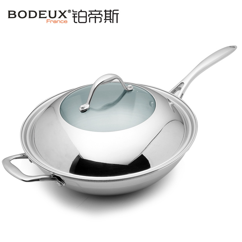 鉑帝斯炒鍋 普羅旺斯不銹鋼炒鍋  煤氣電磁通用 32CM工廠,批發,進口,代購