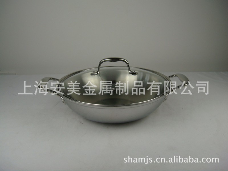 不銹鋼鍋 三層鋼炒鍋批發・進口・工廠・代買・代購