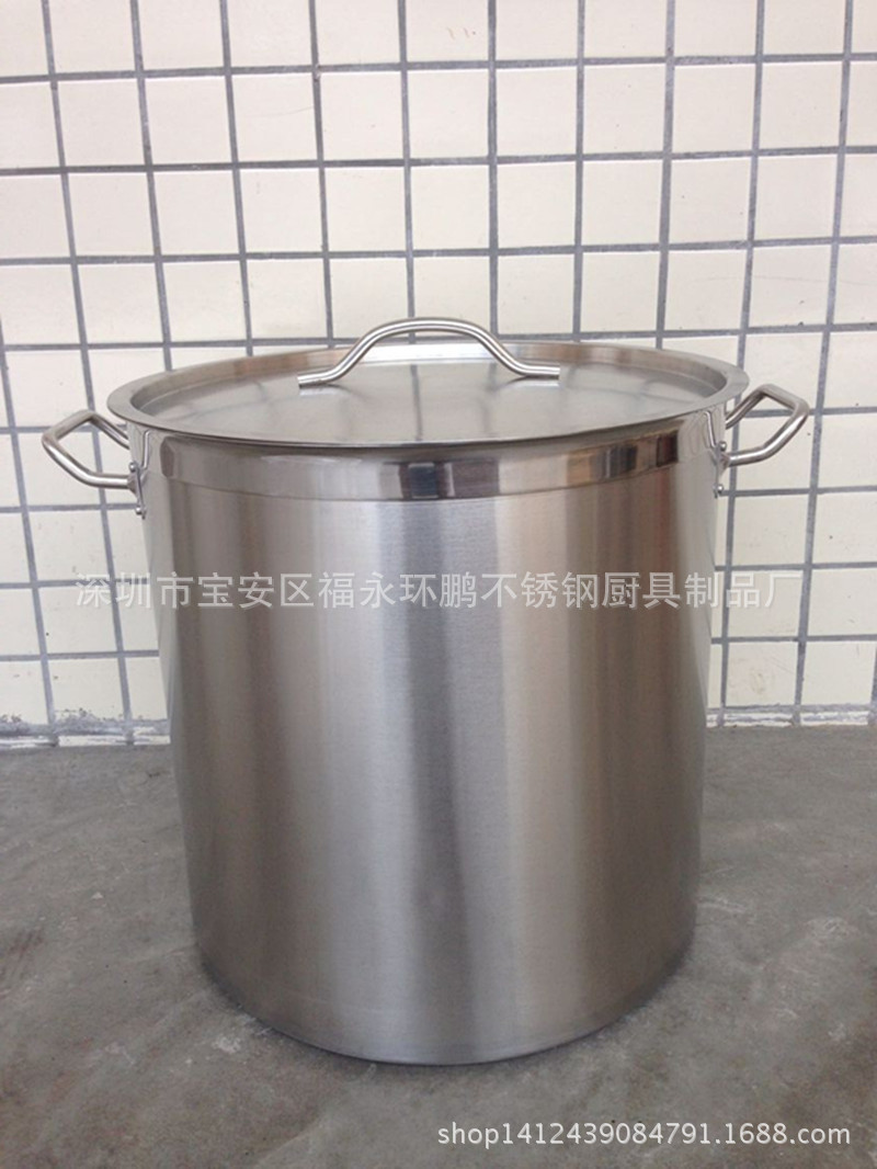 不銹鋼復合底湯桶電磁爐商用不銹鋼湯鍋加厚電磁爐鍋不黏鍋雙耳鍋批發・進口・工廠・代買・代購