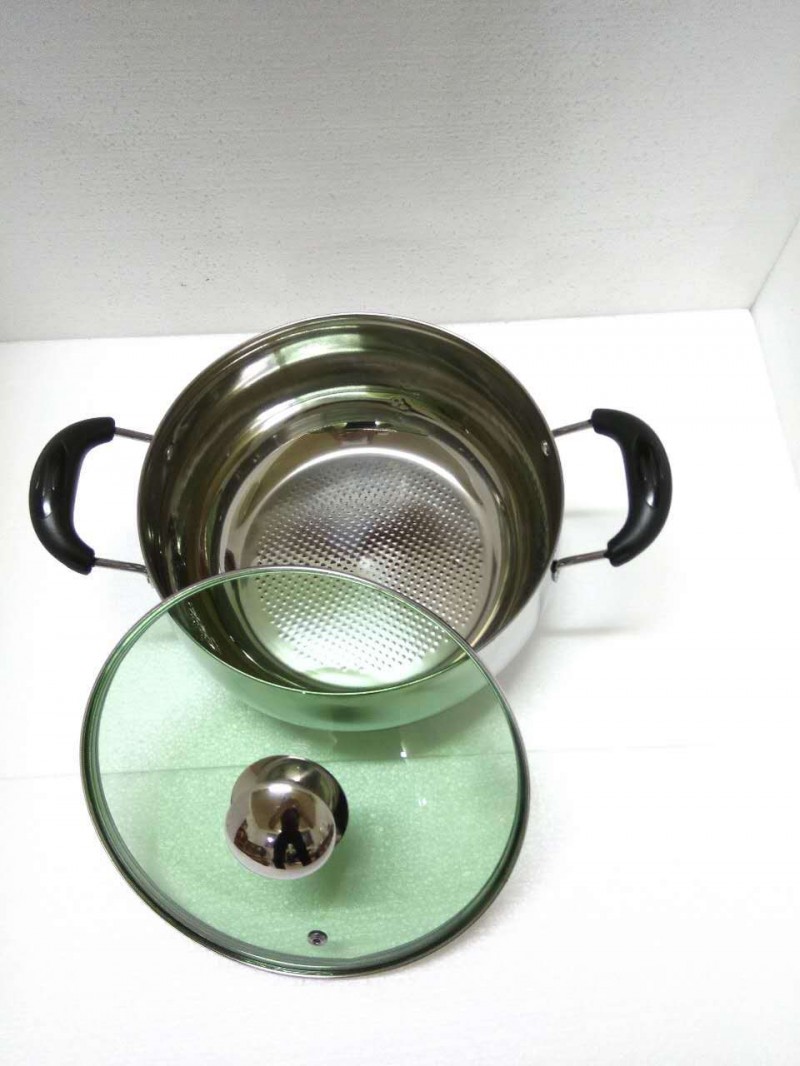 廠傢直銷不銹鋼明珠亮光雙耳湯鍋/料理鍋  歡迎選購批發・進口・工廠・代買・代購