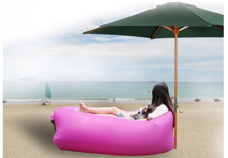 廠傢直供懶人充氣床 戶外便攜式充氣墊 充氣沙發 創意沙灘睡袋批發・進口・工廠・代買・代購