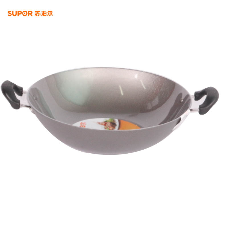 supor/蘇泊爾炒菜鍋具34CM無塗層炒鍋 加厚精鑄健康鐵鍋廠傢批發批發・進口・工廠・代買・代購