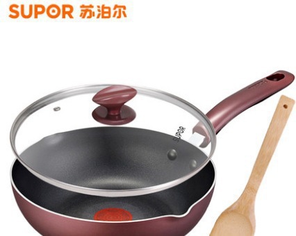 蘇泊爾無油煙不黏鍋炒鍋不黏鍋無煙鍋 火紅點電磁爐通用炒鍋鍋具批發・進口・工廠・代買・代購