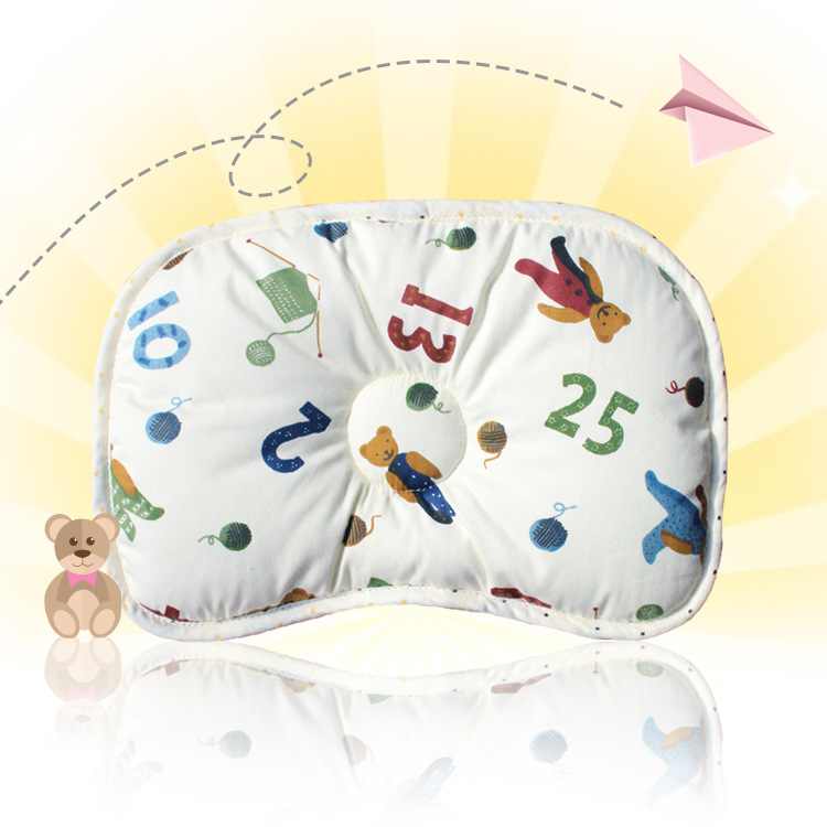 新款納米防蟎防水透氣純棉多功能嬰兒枕枕頭可愛小泰迪工廠,批發,進口,代購