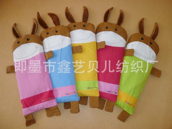 韓國卡通嬰兒枕頭 兒童幼兒園專用枕頭 天然蕎麥殼加長枕頭工廠,批發,進口,代購