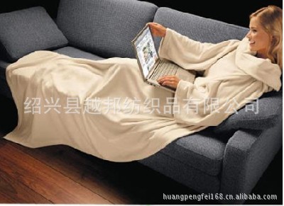 素色雙麵絨袖毯 TV電視毯 多功能懶人毯（現貨、定做加工）批發・進口・工廠・代買・代購