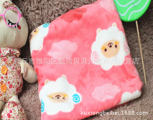 2014新款珊瑚絨兒童寶寶嬰兒抱毯抱被包被童床車墊毯蓋毯1073批發・進口・工廠・代買・代購