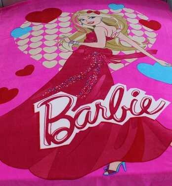 芭比娃娃公主Barbie露背長裙卡通毛巾被法絨卡通毛毯空調毯床單工廠,批發,進口,代購