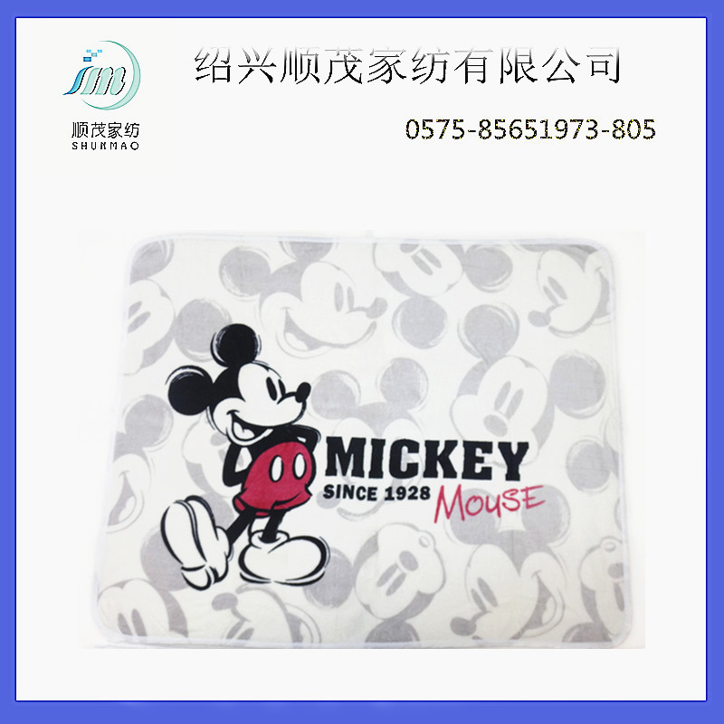 珊瑚絨毛毯 卡通米老鼠MICKEY印花   日單禮品雙麵絨小毛毯工廠,批發,進口,代購