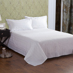 賓館酒店 床單被單 全棉3公分緞條白色 床上用品批發・進口・工廠・代買・代購