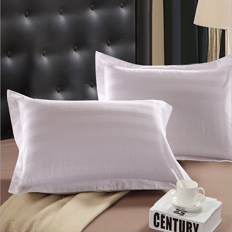 廠傢直銷賓館酒店用   白色滌棉枕套 35牙加密緞條工廠,批發,進口,代購