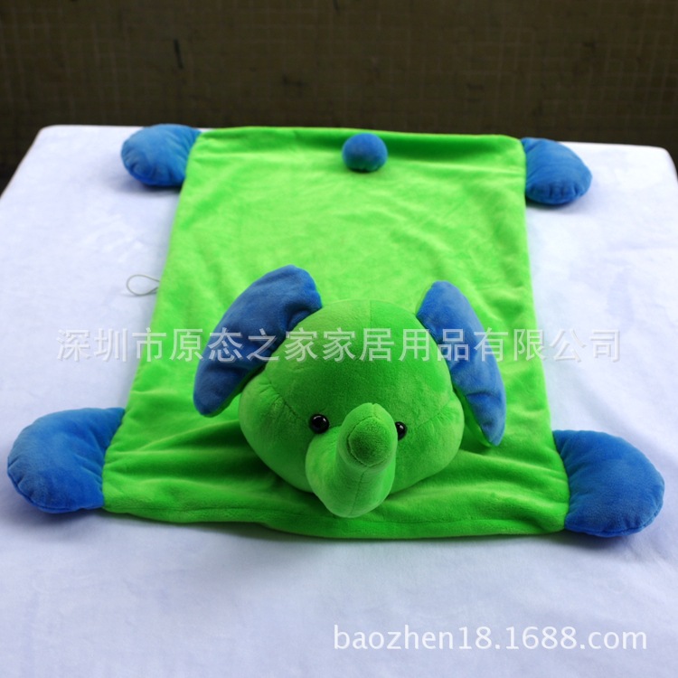 廠傢批發 小象乳膠枕 卡通綠色空心枕套 來圖來樣定製小象乳膠枕批發・進口・工廠・代買・代購