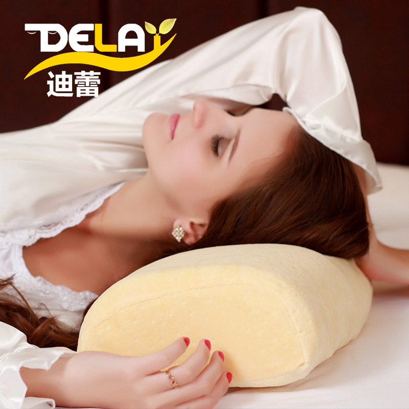 DEALY純天然乳膠枕頭 高密枕芯護頸椎保健枕進口成人護頸橡膠枕頭工廠,批發,進口,代購