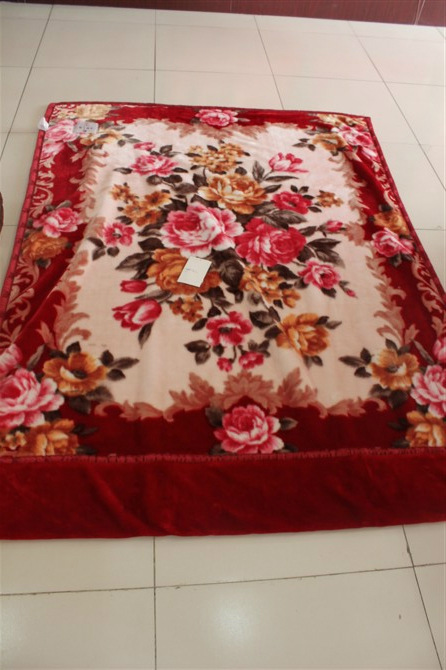 廠傢直銷 鳳凰毛毯 單麵印花拉舍爾毛毯 化纖毯 婚慶毛毯一件代發批發・進口・工廠・代買・代購