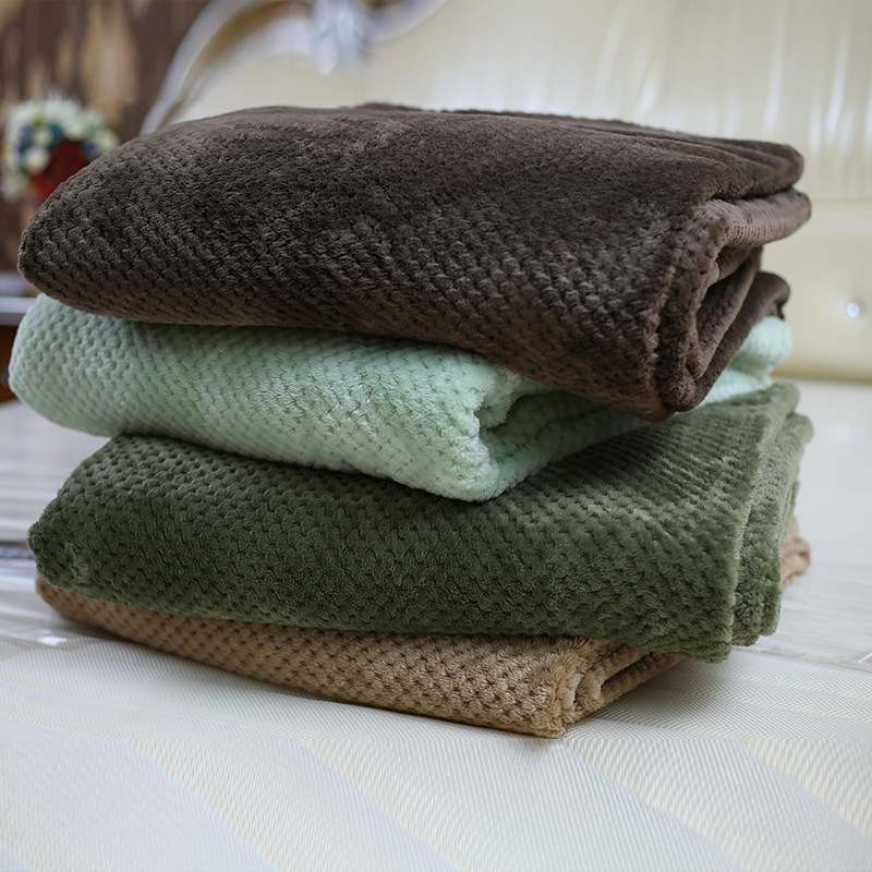 法蘭絨毛毯加厚雙人珊瑚絨毯子 夏季毛巾被空調午睡單人床單蓋毯批發・進口・工廠・代買・代購