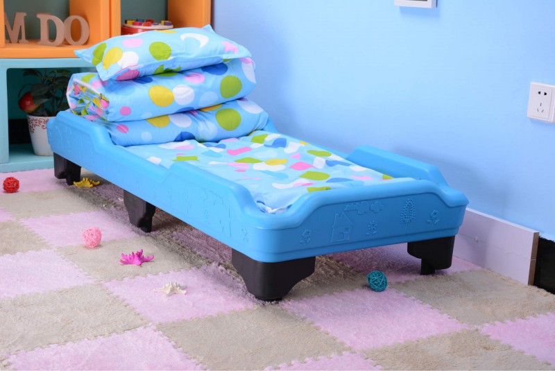 寶樂品牌新款幼兒園專用床 兒童塑料條板床 單層床 可定製工廠,批發,進口,代購