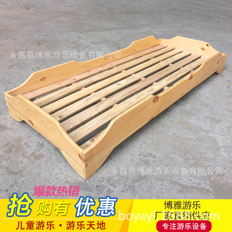 實木專用床批發 幼兒園午休睡小床 兒童實木床 幼兒園疊疊床工廠,批發,進口,代購