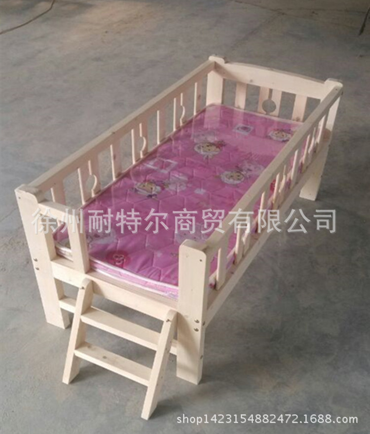 兒童床  實木兒童床 帶護欄 松木嬰兒床 公主床批發・進口・工廠・代買・代購