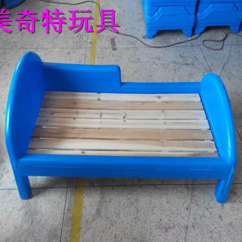 新款兒童塑料幼兒園專用床幼兒歐式單人塑料床兒童塑料兒童午睡床工廠,批發,進口,代購