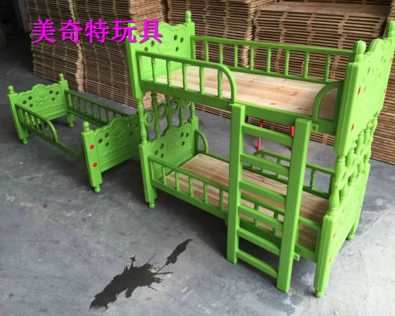 新款幼兒園塑料花式單人床兒童塑料雙人床幼兒雙層床加長款雙層床批發・進口・工廠・代買・代購