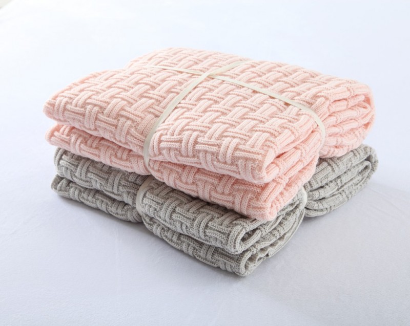 瑞景紡織歐美針織毯 毛線毯子 空調被沙發蓋毯 嬰兒棉線毯工廠,批發,進口,代購