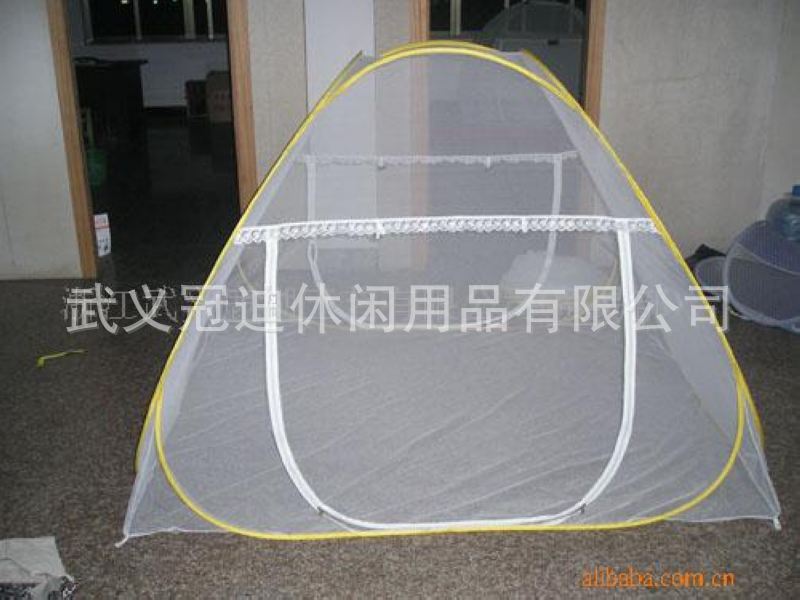夏季戶外防蚊簡易蚊帳 時尚鋼絲蒙古包雙開門可折疊便攜蚊帳批發批發・進口・工廠・代買・代購