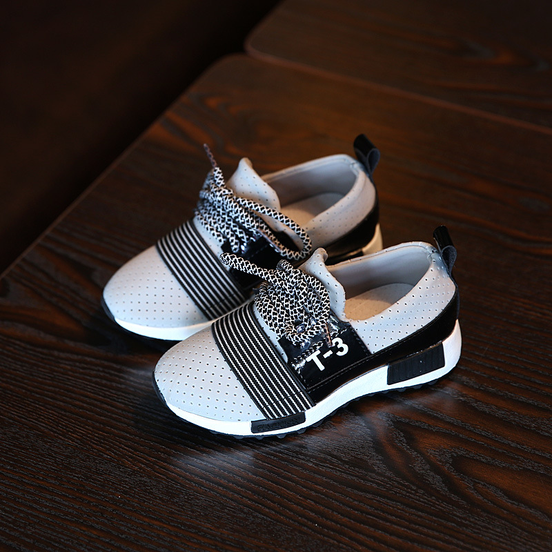 2016年秋季新款童鞋批發一件代發韓版時尚條紋兒童運動鞋子 潮工廠,批發,進口,代購