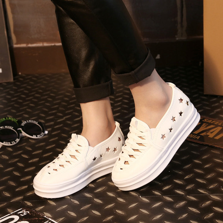 新款懶人樂福鞋韓版女單鞋厚底透氣平跟女鞋潮#Q小飛鴻-115-A28批發・進口・工廠・代買・代購