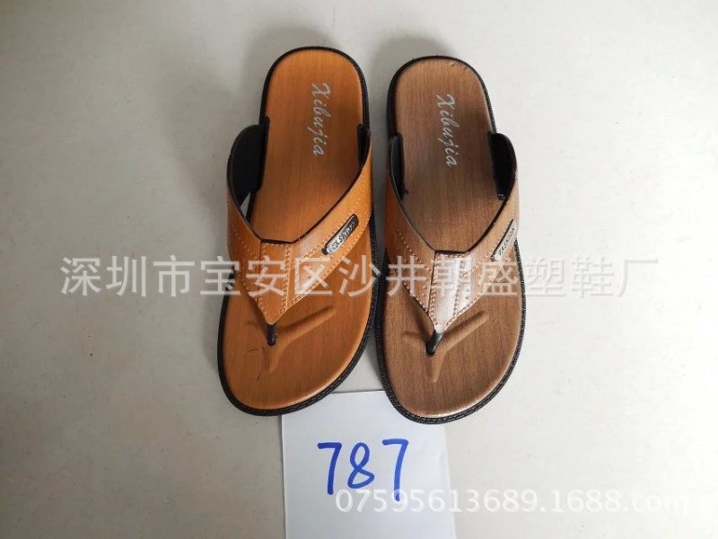 喜步佳吳川拖鞋廠傢經典商場超市賣場PVC吹氣夾趾男人字拖鞋787工廠,批發,進口,代購