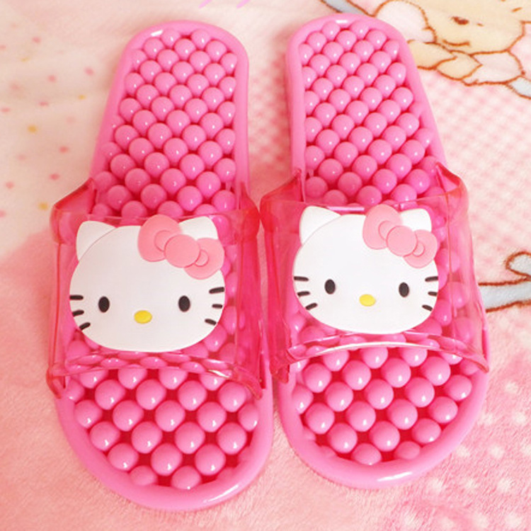 hello kitty 浴室按摩拖鞋 防滑洗澡拖鞋 女士卡通涼鞋批發・進口・工廠・代買・代購