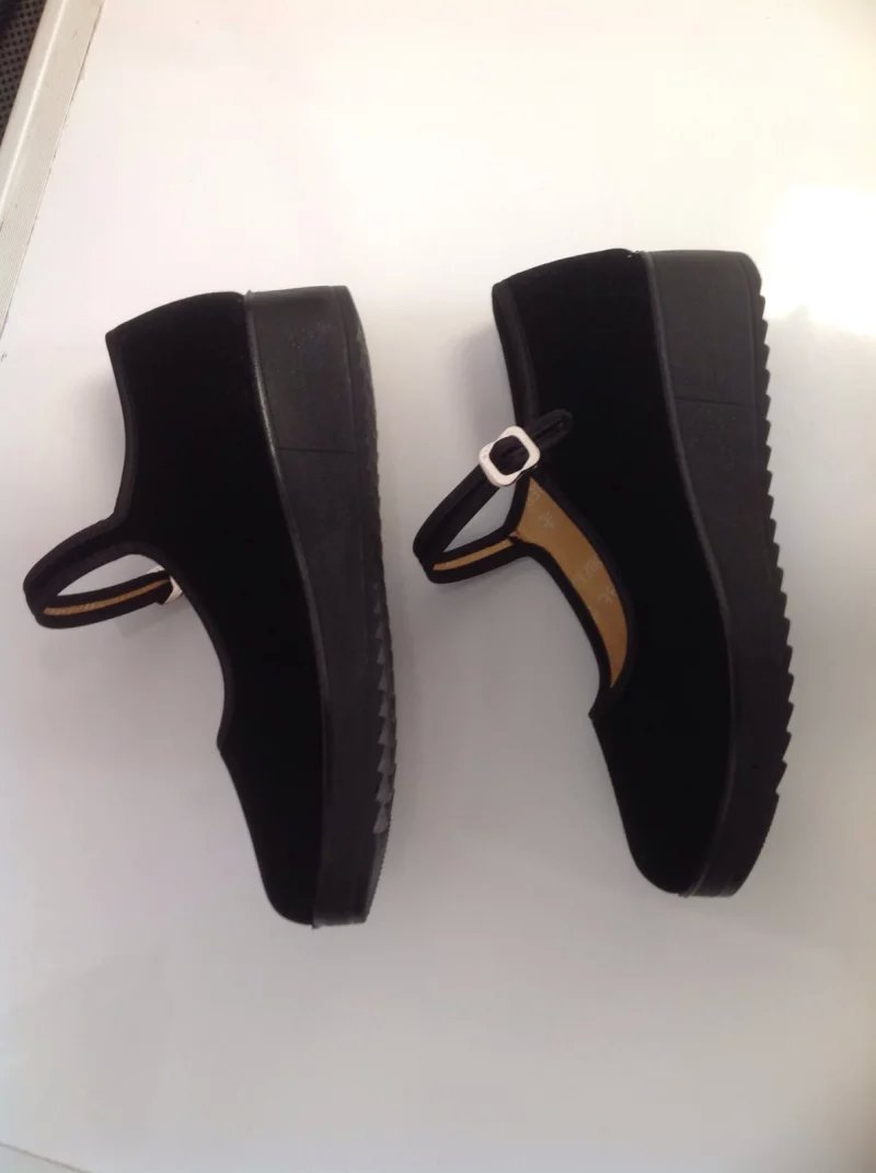 北京佈鞋黑色工作鞋厚底一代新款女鞋工廠,批發,進口,代購