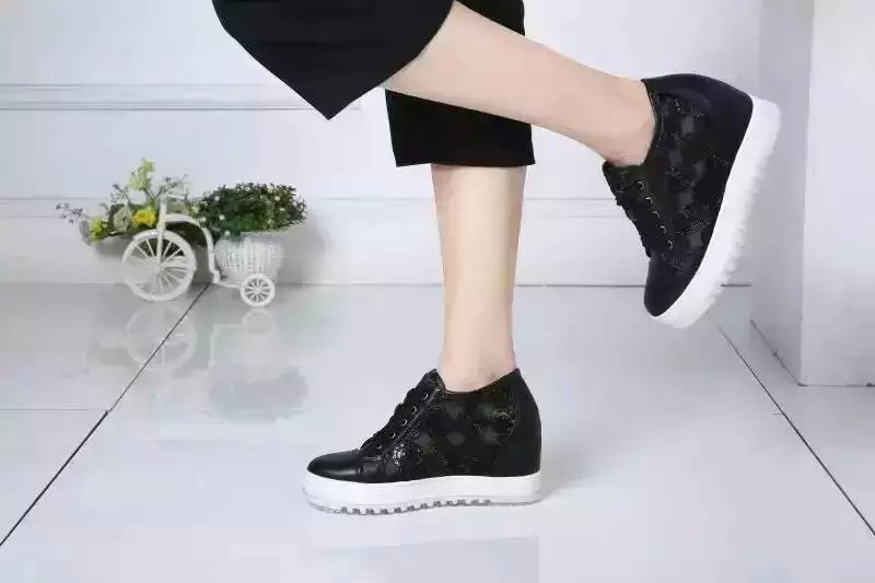 歐美原單外貿出口新款網紗麵羊皮內裡豬皮內增高女涼鞋工廠,批發,進口,代購