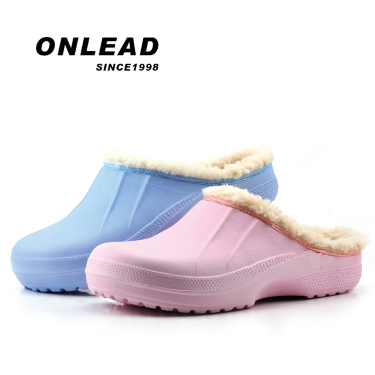 ONLEAD 39525 冬季防水花園鞋 女士傢居傢保暖棉拖鞋 特價批發批發・進口・工廠・代買・代購