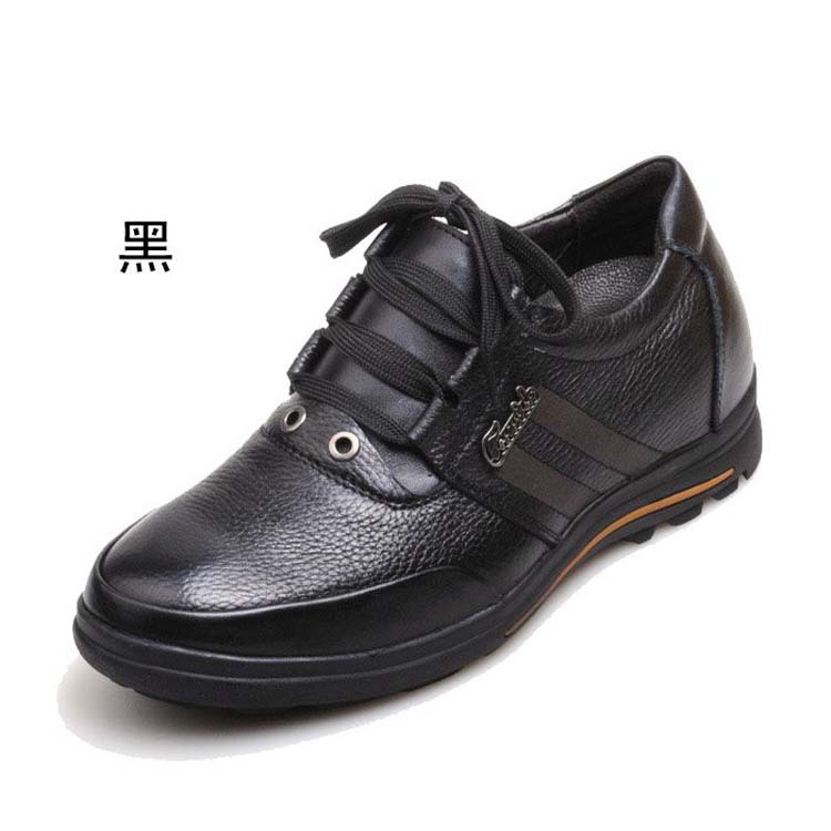 華諾G702廠傢直銷 隱形內增高男鞋系帶真皮頭層皮正品折扣工廠,批發,進口,代購