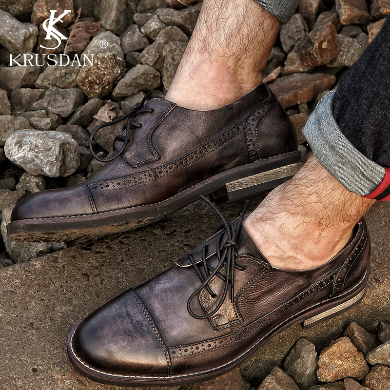 men shoes 2016真皮英倫品牌休閒鞋佈洛克雕花男鞋復古男士皮鞋工廠,批發,進口,代購