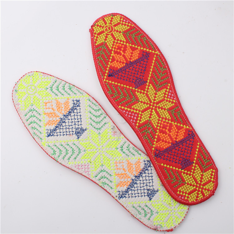 廠傢直銷批發手工電腦雙針十字繡刺繡繡花鞋墊 透氣鞋墊工廠,批發,進口,代購