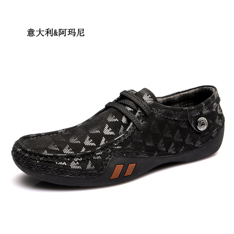 男鞋都市時尚男式透氣休閒鞋防滑系帶AMANIITALY/意大利&阿瑪尼工廠,批發,進口,代購