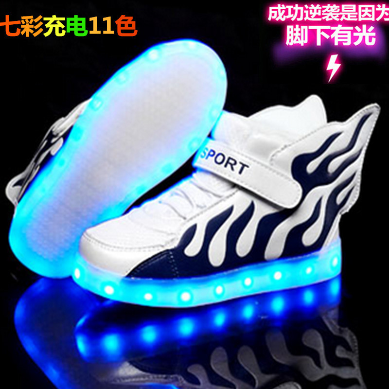 秋冬新款兒童發光鞋男童女童led燈鞋夜光鞋品牌童鞋批發工廠,批發,進口,代購