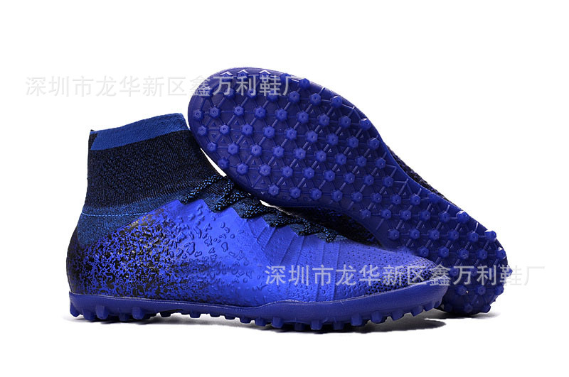 批發CR7羅足球鞋歐冠刺客10代高幫飛線兒童男女子碎釘訓練鞋35-45工廠,批發,進口,代購