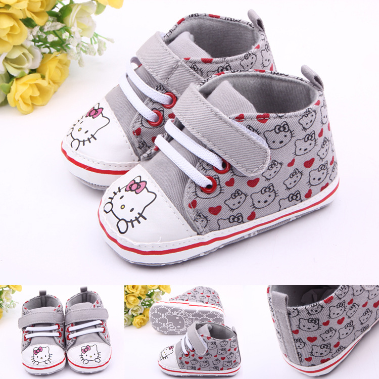 laci babyshoes 寶寶學步鞋 嬰兒軟底鞋子棉佈卡通貓包郵 代發工廠,批發,進口,代購