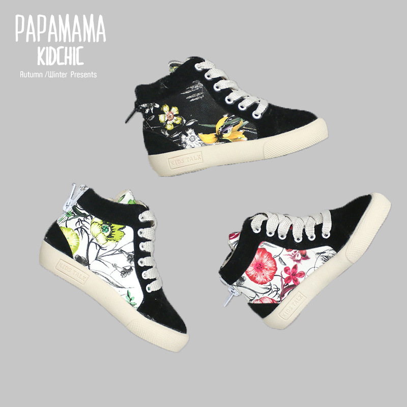 PAPAMAMA 韓版精品童鞋 韓國品牌童鞋 冬 潮款兒童板鞋 特價工廠,批發,進口,代購