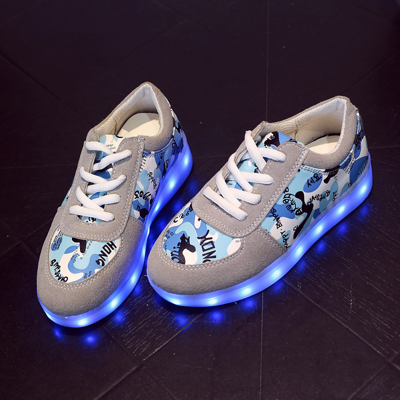 秋季新款兒童LED閃燈鞋男女童休閒夜光鞋USB充電發光鞋兒童運動鞋工廠,批發,進口,代購