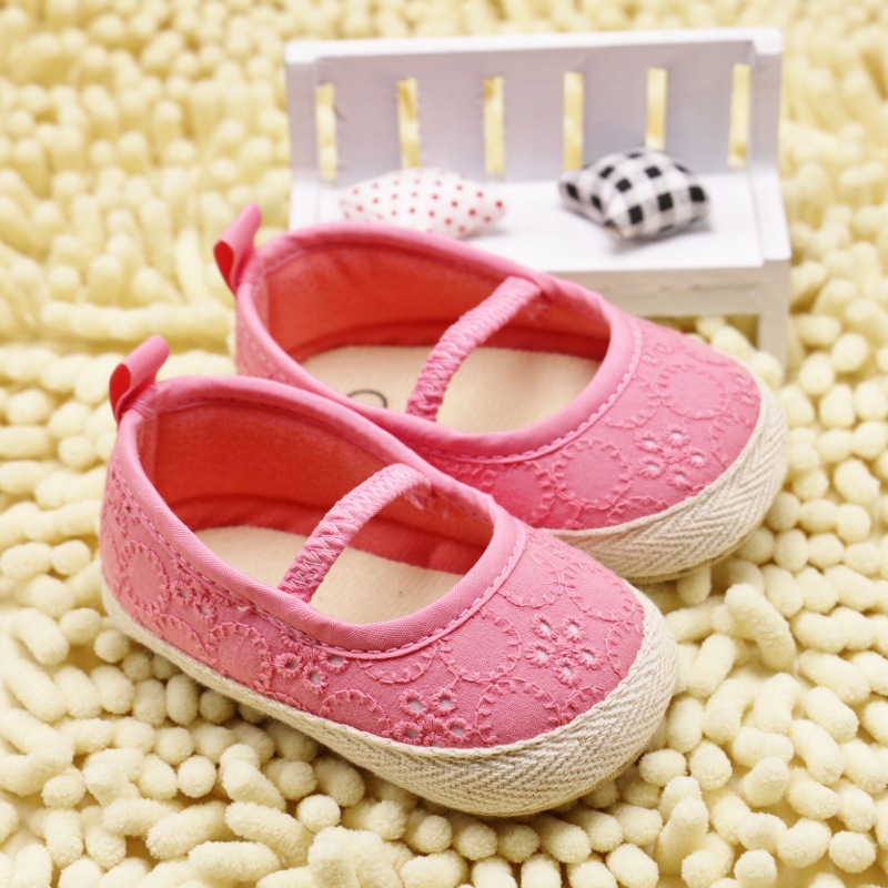 0-1歲夏新外貿babyshoes清新花女單童鞋 室內防滑軟底寶寶學步鞋工廠,批發,進口,代購