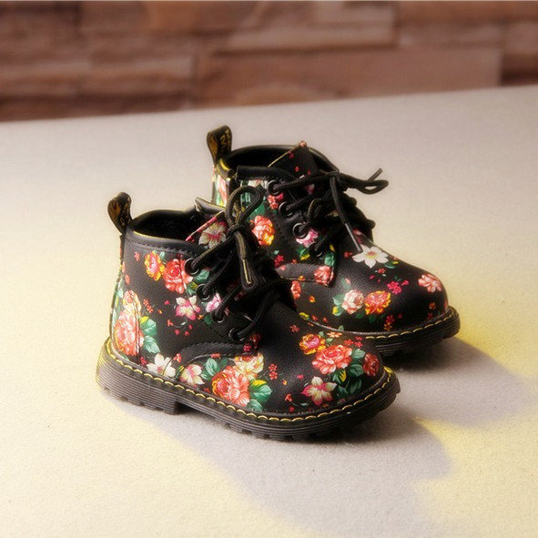 童鞋冬季新款2015年韓版復古碎花女童馬丁靴1-3歲寶寶棉靴子工廠,批發,進口,代購