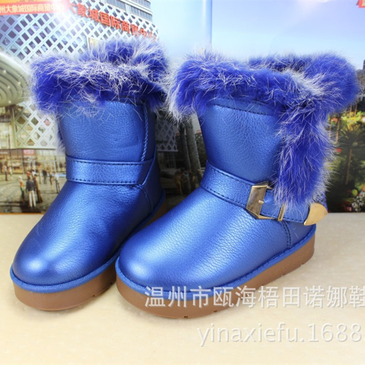 〖熱銷〗2015冬季新款兒童雪靴 真毛棉鞋保暖鞋兒童鞋 低價批發工廠,批發,進口,代購