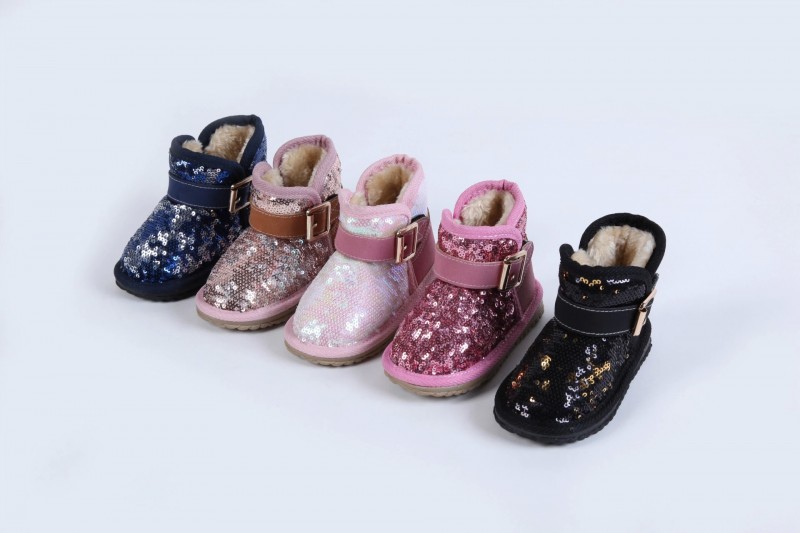童鞋新款正品兒童雪靴女童靴時尚韓國亮片中筒靴寶寶鞋廠傢直銷工廠,批發,進口,代購